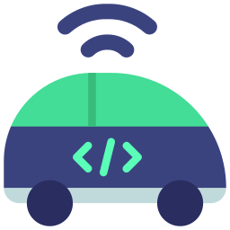 Autonomous car icon