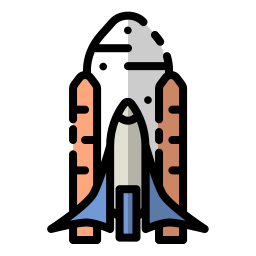 Rocket launch icon