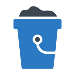 Sand bucket icon