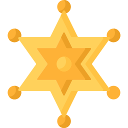 Sheriff badge icon