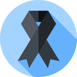 Black ribbon icon