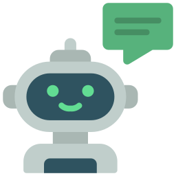 Robot assistant icon