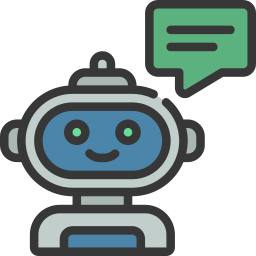 Robot assistant icon