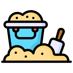 Sand bucket icon