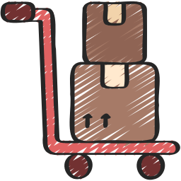 Hand truck icon