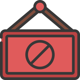 Closed sign icon