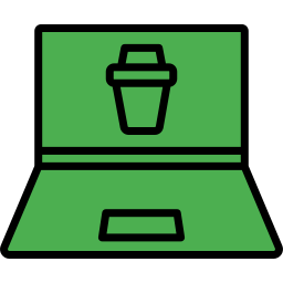 Trash bin icon