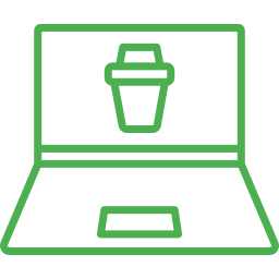 Trash bin icon