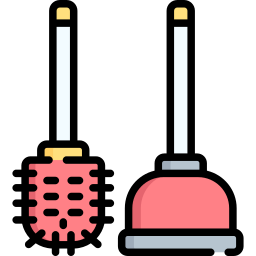 Toilet brush icon