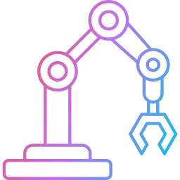 braccio robotico icona