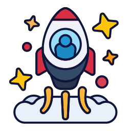 Rocket launch icon