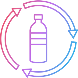 bouteille de recyclage Icône