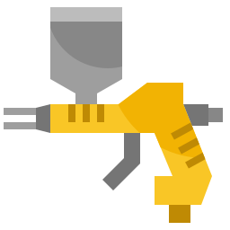 pistola per verniciatura a spruzzo icona