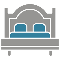 Двуспальная кровать иконка