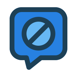 chat blockieren icon