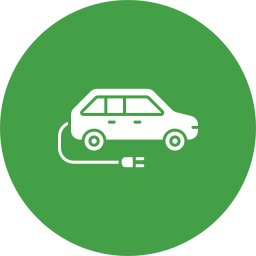 Electric car icon