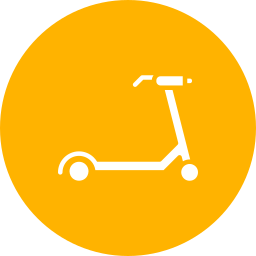 Electric scooter icon