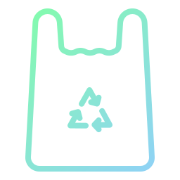 recycelte plastiktüte icon