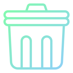 Trash bin icon