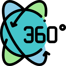 360 degrees icon