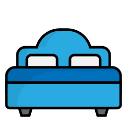 Hotel bed icon