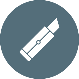 Utility knife icon