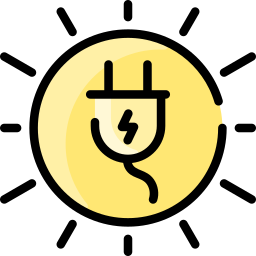 Sun energy icon