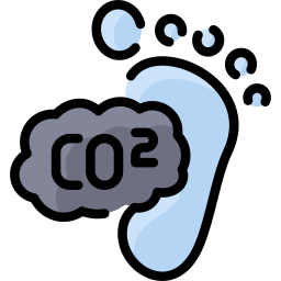 CO2 cloud icon