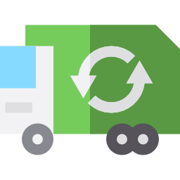 Garbage truck icon