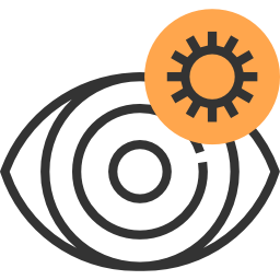 Eye lens icon