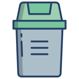 Trash bin icon