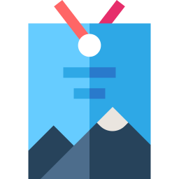 Ski pass icon