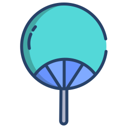 Paper fan icon