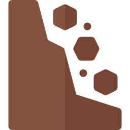 glissement de terrain Icône
