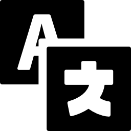 東洋の記号が付いた文字インターフェイス ボタン icon