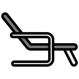 Beach chair icon