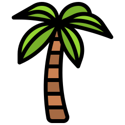 Coconut tree icon