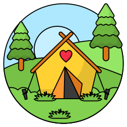 camping zelt icon