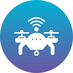 Camera drone icon