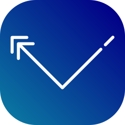 Up left arrow icon