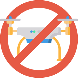 pas de zone de drone Icône