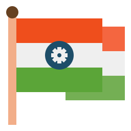 drapeau de l'inde Icône