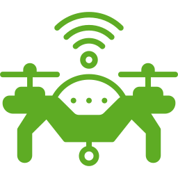 Camera drone icon