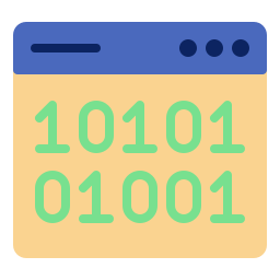 Binary code icon