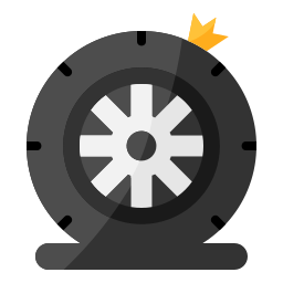 Flat tire icon