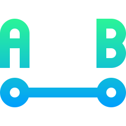 segment de ligne Icône