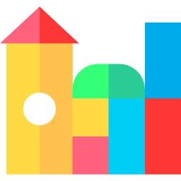 Toy blocks icon