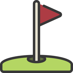 Golf hole icon