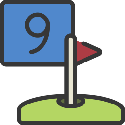 Golf hole icon