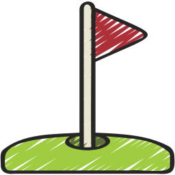 Golf hole icon